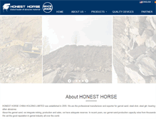Tablet Screenshot of honest-horse.com